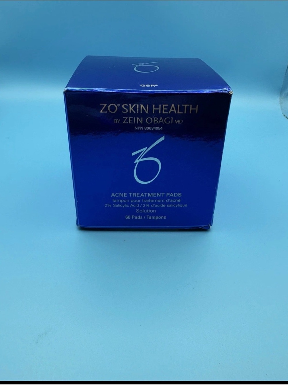 ZO Skin Health Blue Oil Control Pads Acne Treatment - 60 Pads ex 02/2025